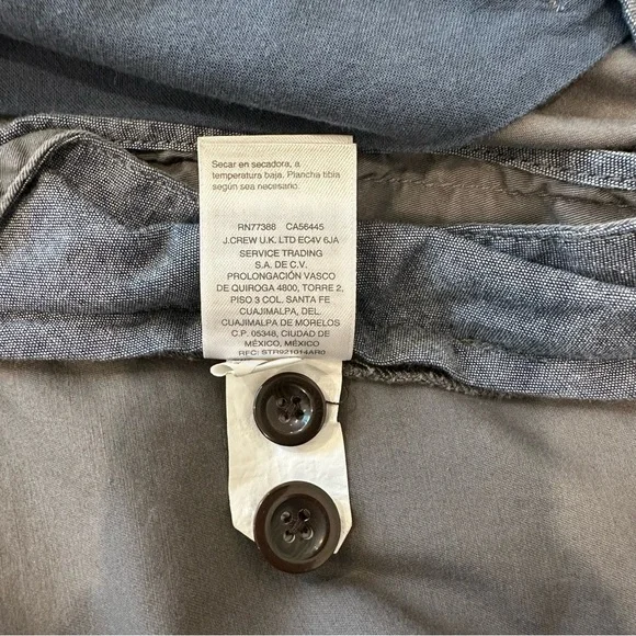 J Crew 10.5” Stretch Chino Shorts For Men Size 36 Gray Neutral Casual Golf Polo - Picture 12 of 14